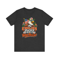 My English Sucks But We Gonna Work This Out T-Shirt | Patriotic Bear Graphic Tee