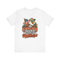My English Sucks But We Gonna Work This Out T-Shirt | Patriotic Bear Graphic Tee